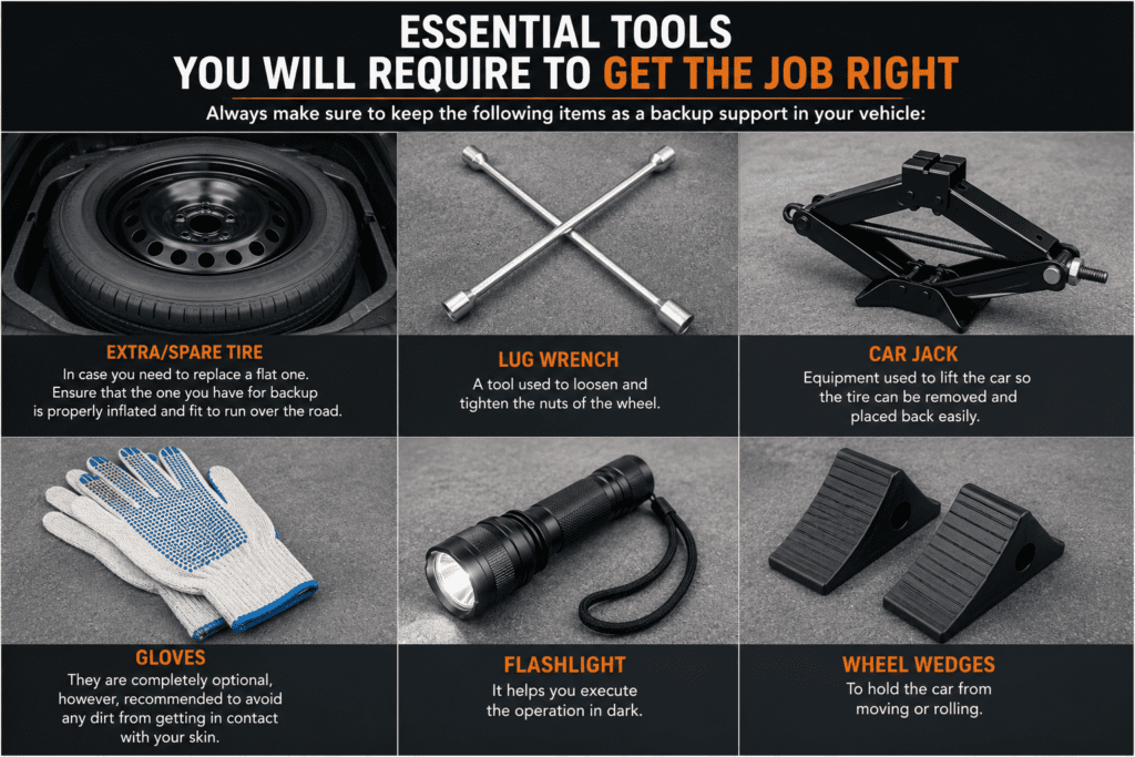 Essential Tools You Will Require To change a tire